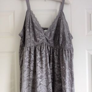 *NEW* Gray babydoll plus-size lingerie